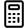 Taschenrechner Symbol.